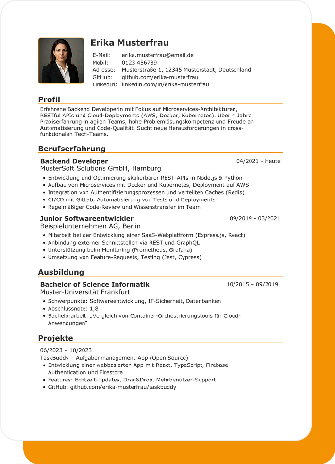 IT CV Template IT CV Template