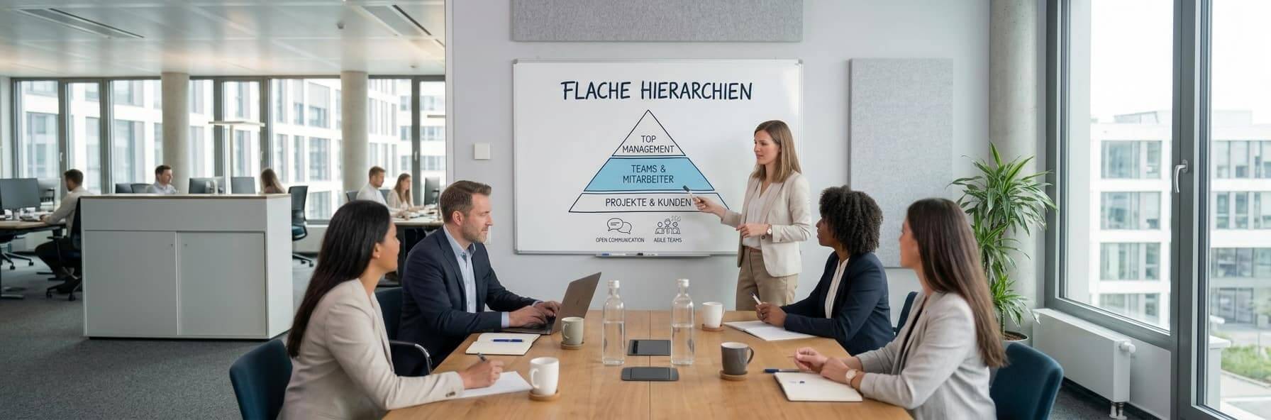 Hierarchien im Job – So lassen sich Hierarchien abbauen Flache Hierarchien