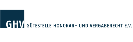 GHV Gütestelle Honorar- und Vergaberecht e. V. GHV Gütestelle Honorar- und Vergaberecht e. V.