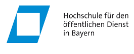 Hochschule für den öffentlichen Dienst in Bayern Fachbereich Allgemeine Innere Verwaltung