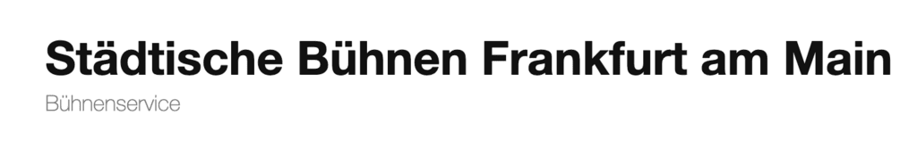 Städtische Bühnen Frankfurt am Main GmbH