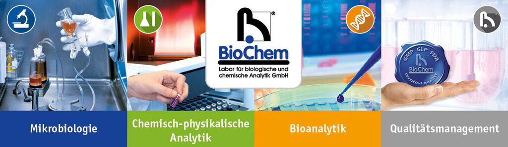 Headerbild BioChem Labor für biologische und chemische Analytik GmbH