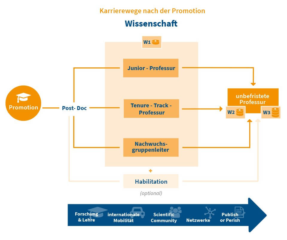 Karrierewege nach der Promotion - EInstieg in die Wissenschaft