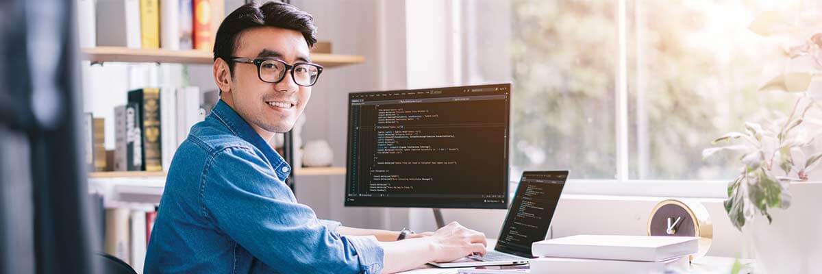 Programmierer in Büro